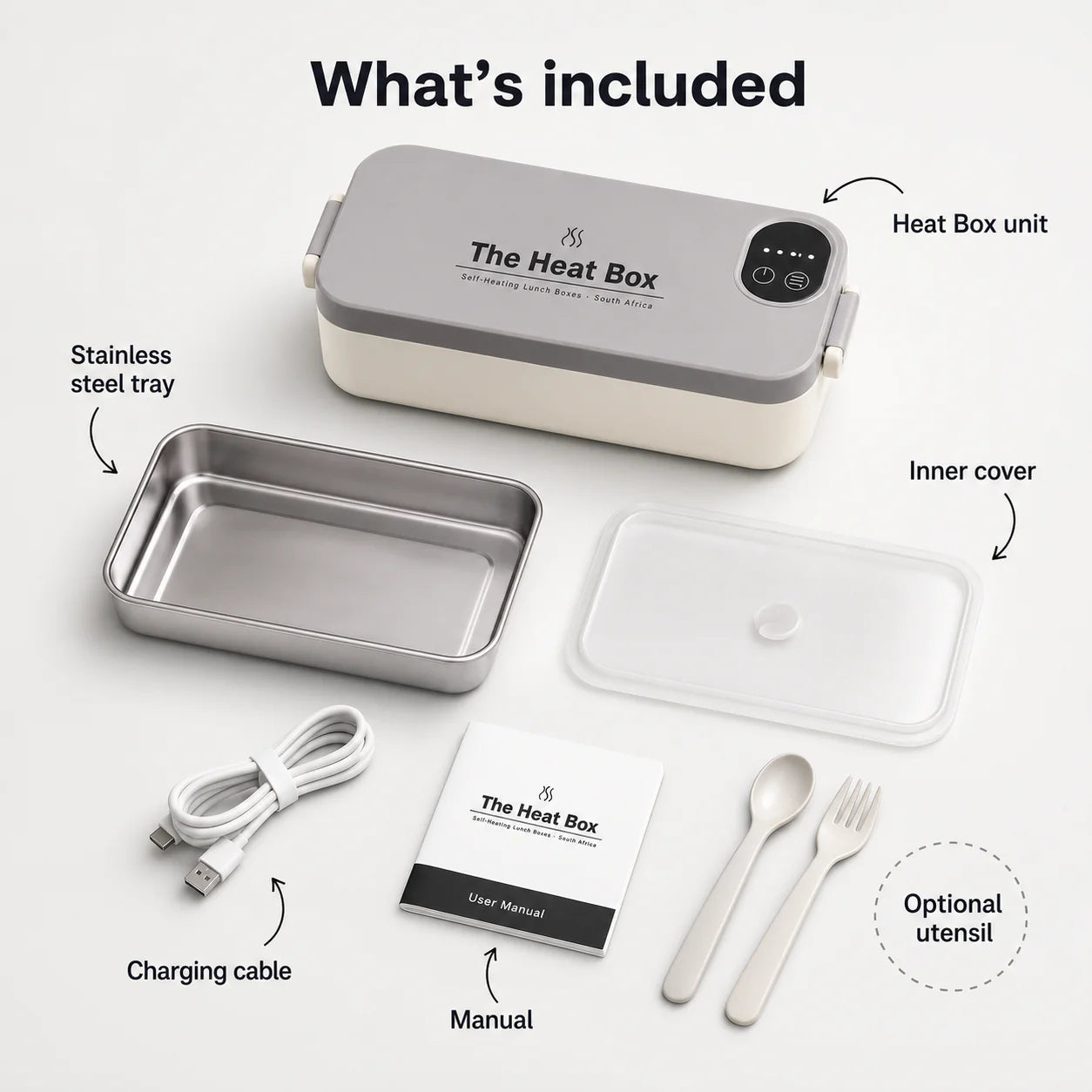The HeatBox — what's included package contents