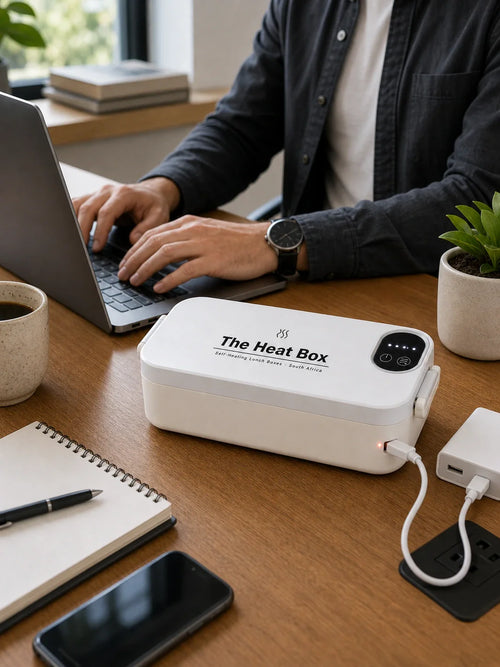 The HeatBox — office desk plugged in