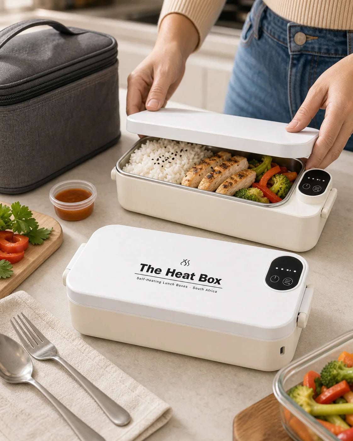 The HeatBox — open meal portion kitchen table