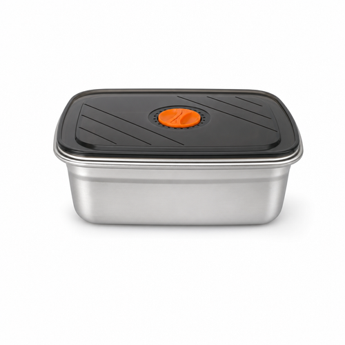 HeatBox 2.0 stainless steel container closed