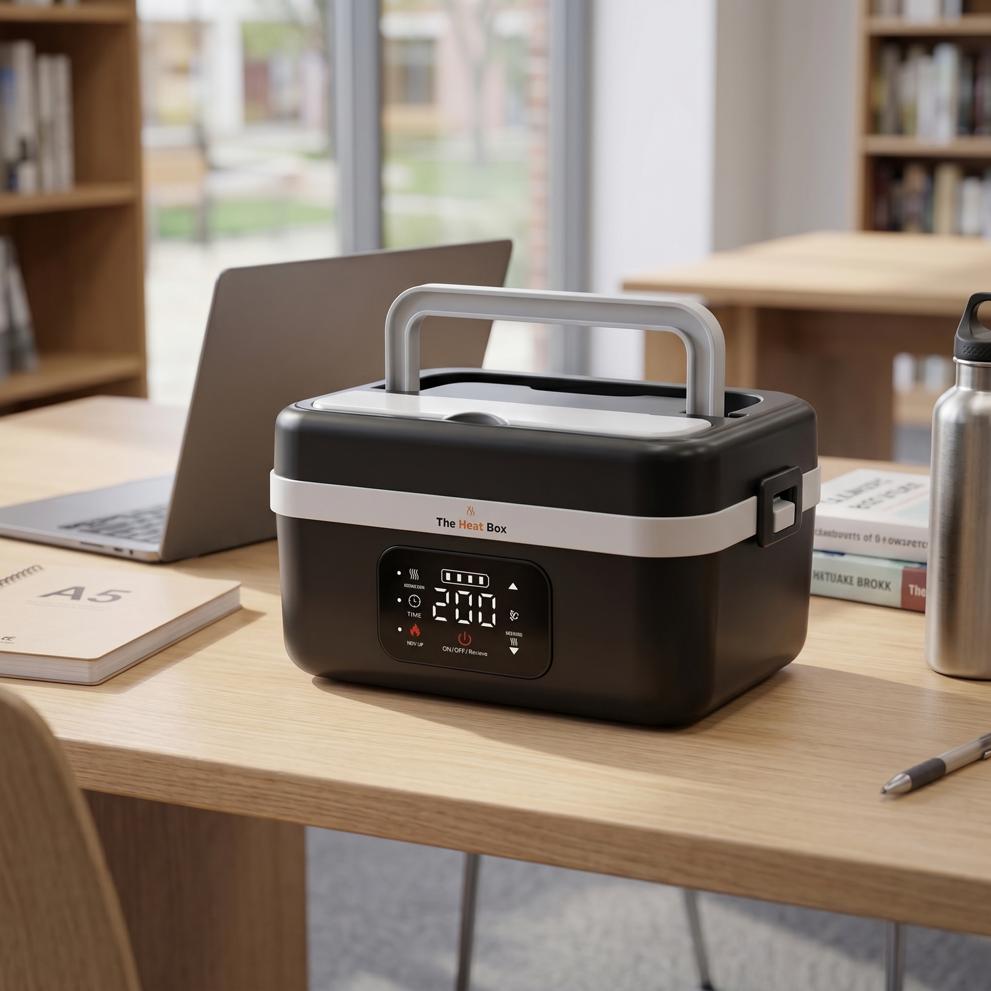 HeatBox 2.0 closed on student desk